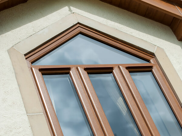 UPVC Triangular Frame Windows